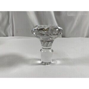Vintage Large American Brilliant Cut Crystal Glass Stopper ONLY 3.75” Tall #751